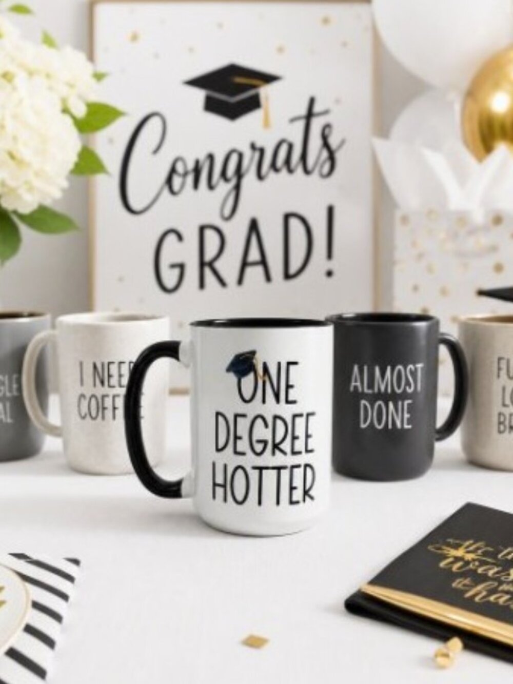 One Degree Hotter Graduation Coffee Mug NWT - Picture 3 of 8